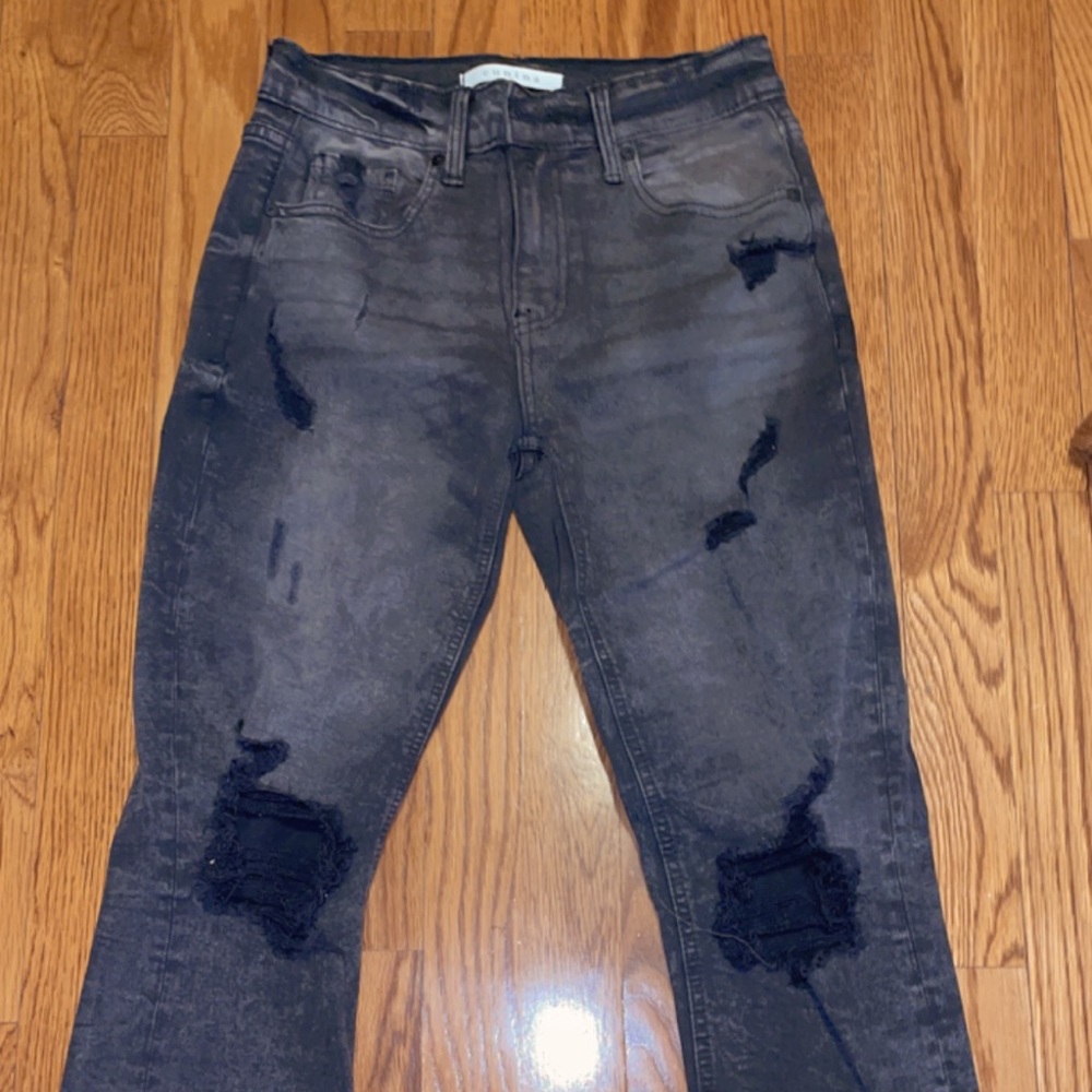 Black boyfriend ripped jeans